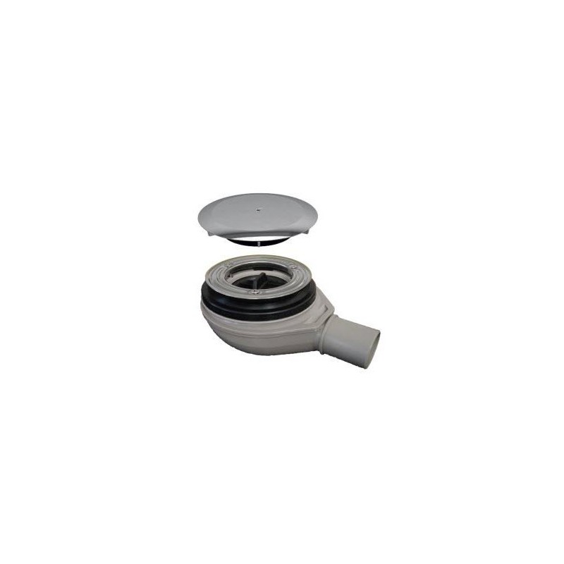 GEBERIT PILETTA SIFONE DOCCIA 90 mm H 30 mm PIATTO EFFETTO ARDESIA PIETRA  BAGNO